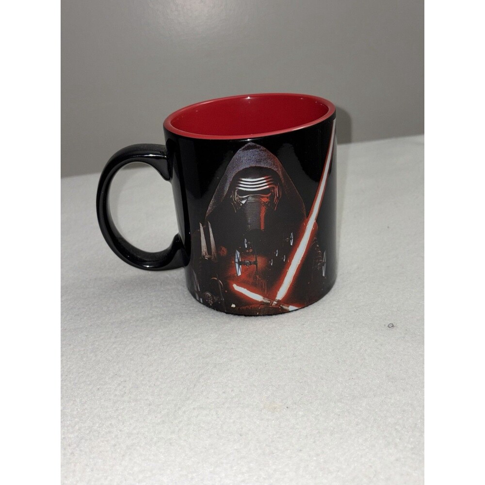 Star Wars Kylo Ren Unisex 20 Oz Ceramic Mug Silver Buffalo Force Awakens Red Blk